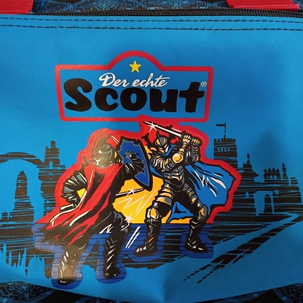 Vintage German Anime Der Echte Scout Kids Weekend Duffle Bag 14x9x7. RARE - Picture 2 of 5